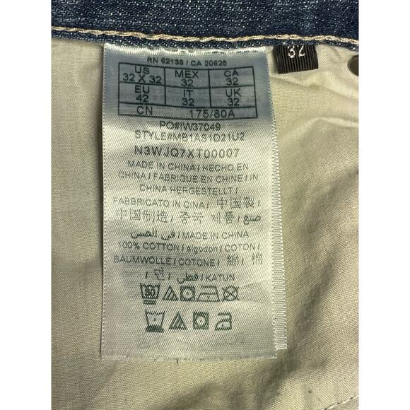 Guess Jeans Slim Straight, Distressed, destroyed, Men's 32, inseam 31 - Picture 5 of 6